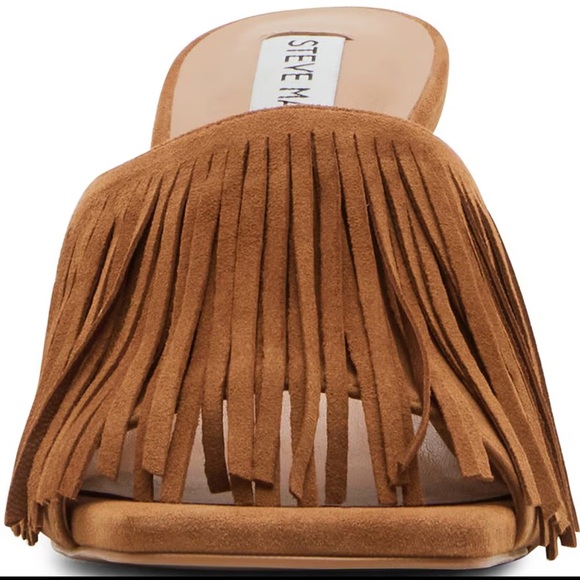 STEVE MADDEN REVOLVE NWB
Morina Sandals in Cognac Suede Fringe - Picture 7 of 9